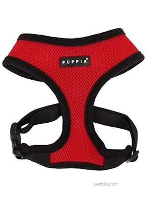 Puppia Soft Dog Harness No Choke Over-The-Head Triple Layered Breathable Mesh Adjustable Chest Belt and Quick-Release Buckle