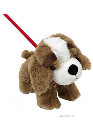 Beagle Plush Puppy with Harness and Extendable Walking Stick Leash 10in