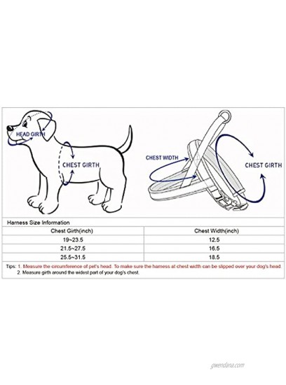 Blueberry Pet 3 Colors Soft & Comy Safety Reflective Padded Jacquard Dog Harnesses