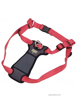 Coastal Pet Walk Right! Front-Connect No More Pull Padded Dog Harness Red LRG 26-38