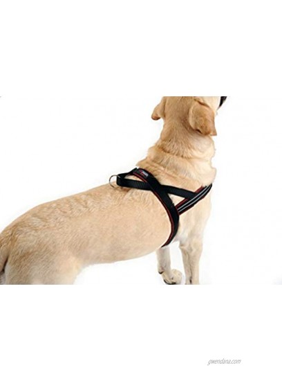ComfortFlex American Made Fully Padded Non-Chafing Reflective Quick Fit Adjustable Sport Harness for Active Dogs
