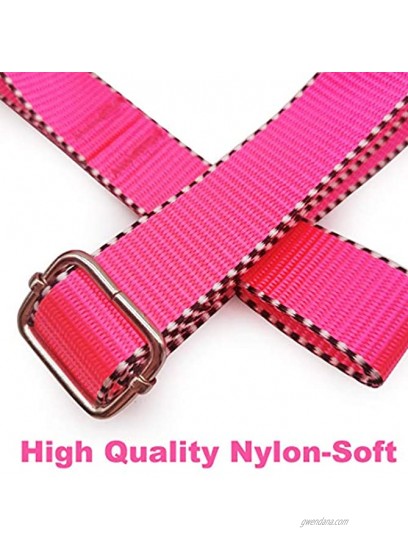 Mycicy No Pull Dog Harness Adjustable Nylon Basic Halter Harness for X-Small Small Puppy Medium Large in Outdoor Walking