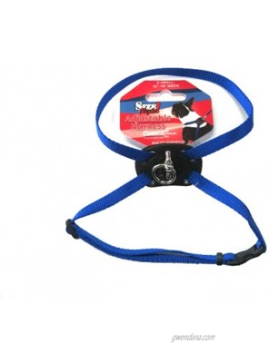 Size Right Adjustable Dog Harness Blue 12 to 18 Inches Girth with a Width of 3 8 in.